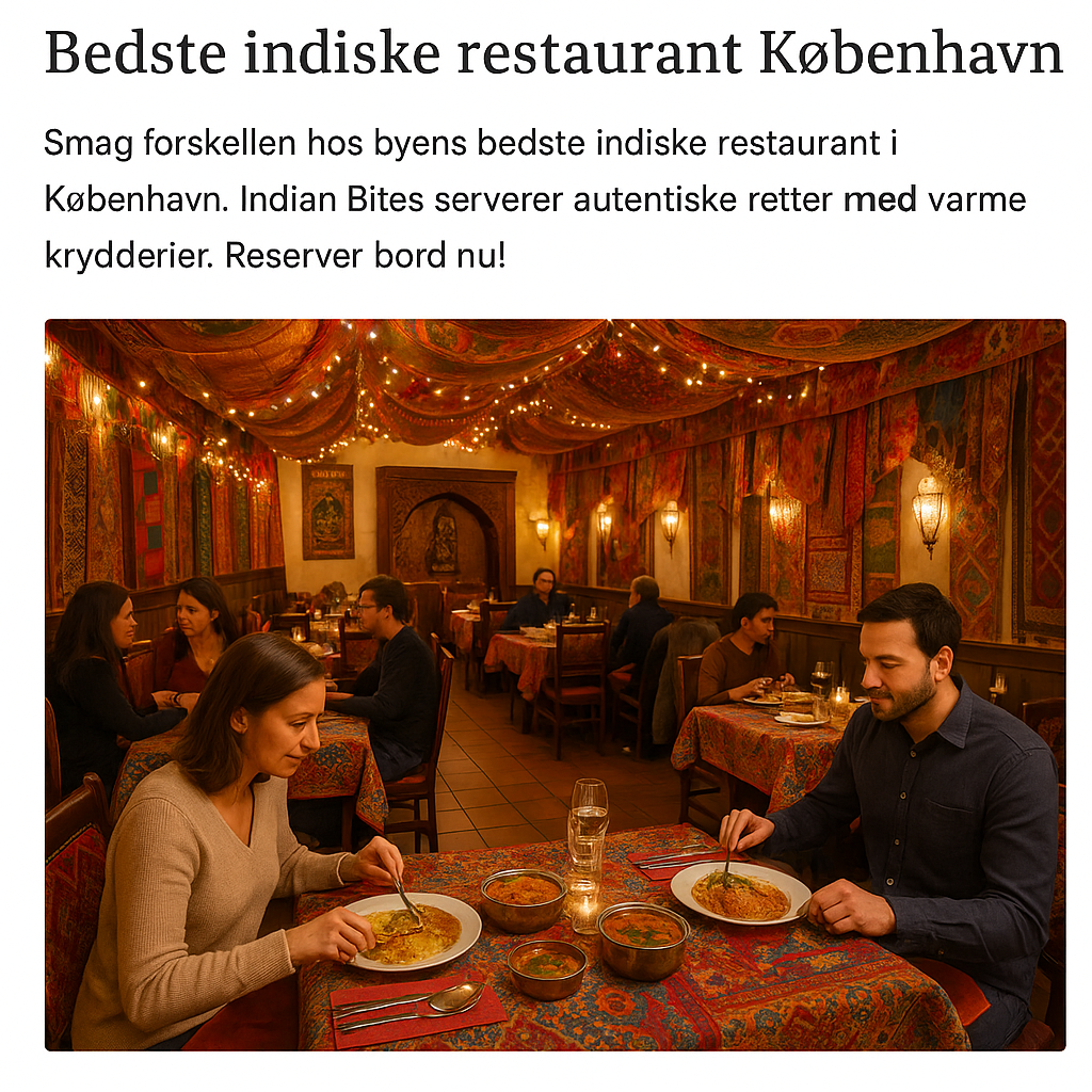 Lækre retter fra Indian Bites